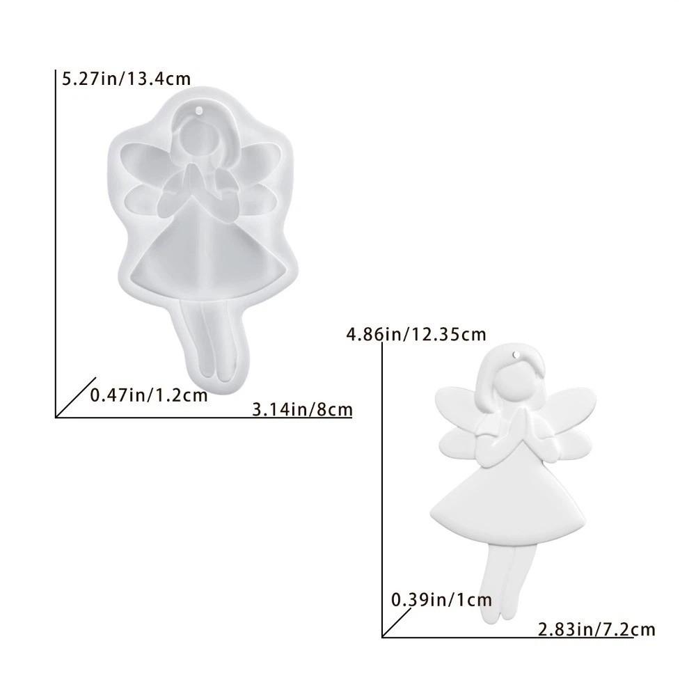 

Little Girl Star Pendant DIY Resin Mold Little Angel Home Decoration Plaster Silicone Mold DIY Resin Craft Angel Plaster Mold AS PIC