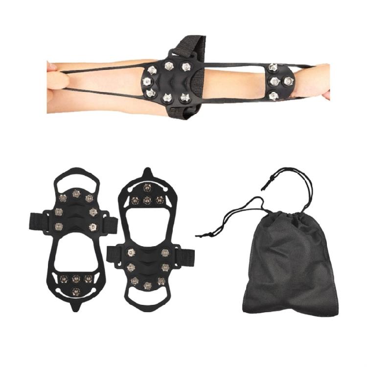 Ice Snow Grip Teeth Grippers NonSlip Winter Ice Grippers with 11 Teeth Shoe Boot Cleats for Winter Outdoor Activity