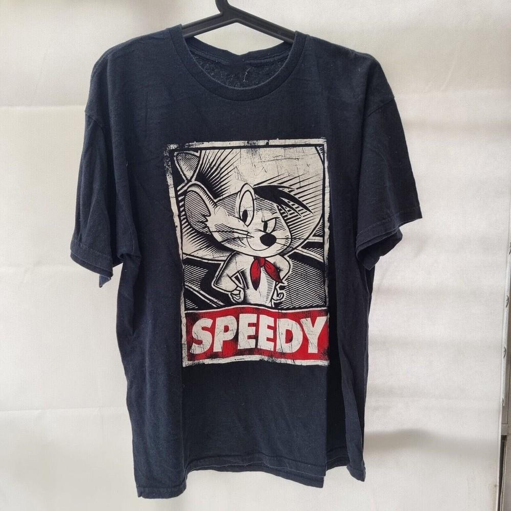 speedy gonzales t shirt Black Cotton Short Sleeve BL1645