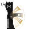 Facial Hair Grooming Tool Beard Styling Comb Portable Line Up Edging Shaping 360-Degree Rotation Perfect Men for All Face Shapes Home School