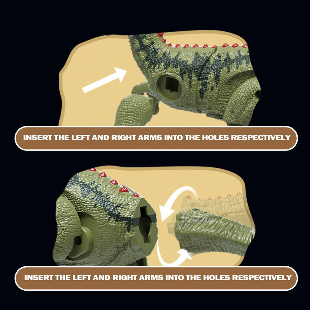 Remote Control Dinosaur Five Channel Simulation Electric Sound And Light Model