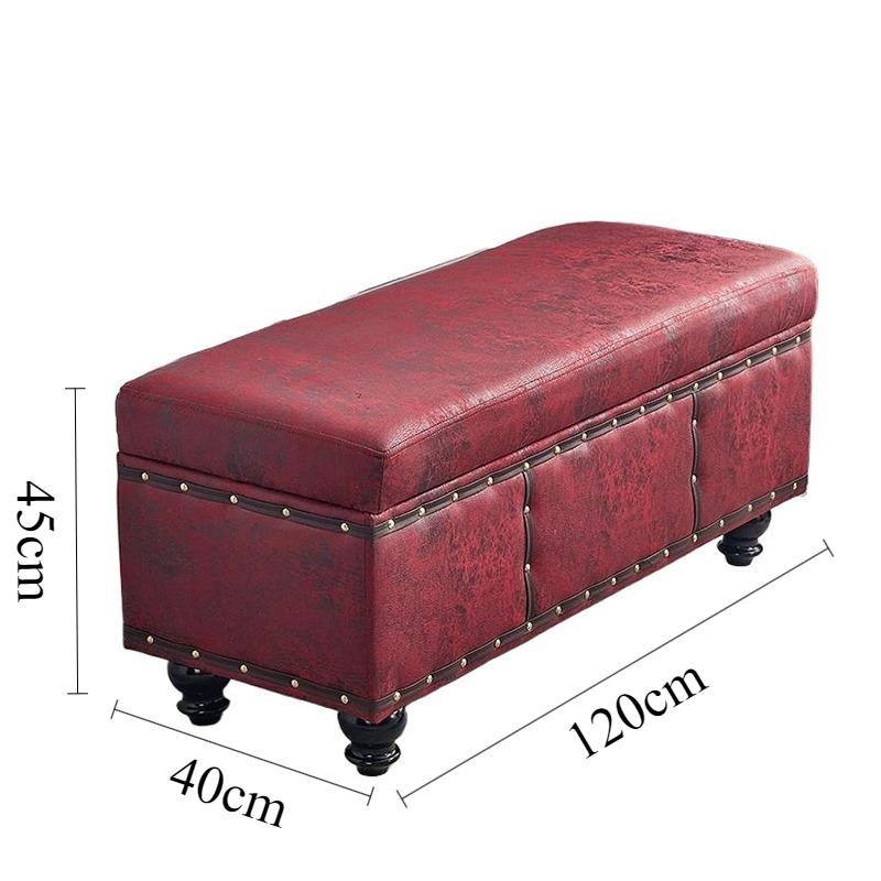 Shoe Changing Stool Rectangular Storage Stools Multifunctional Aesthetic Stool Luxury Long Sofa Stools Living Room Furniture