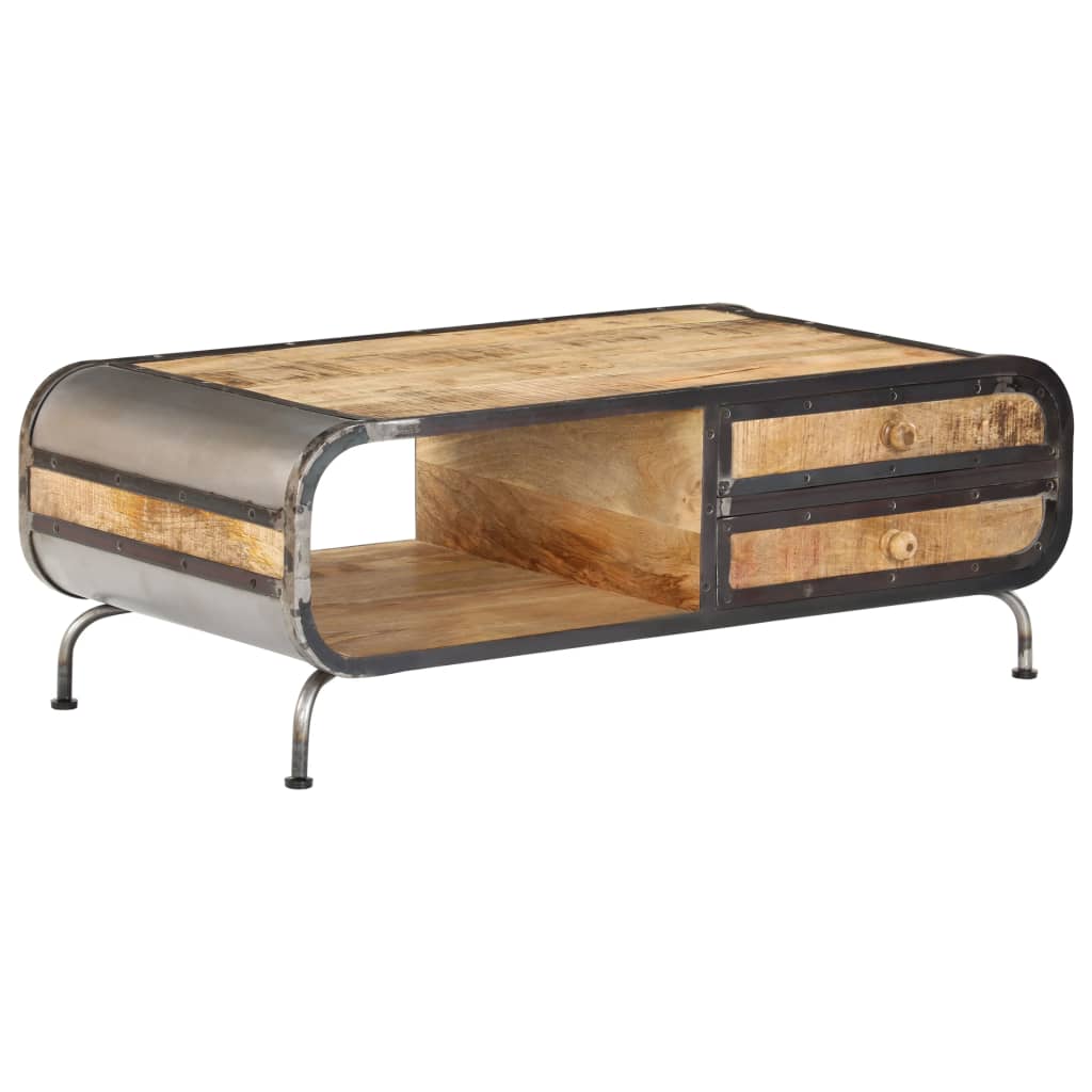 Coffee Table 100 X 50 X 35 Cm Solid Mango Wood