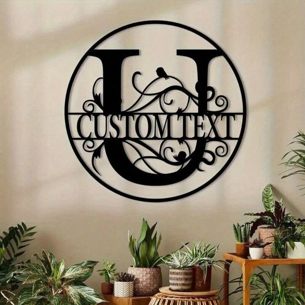 Custom Metal Letter Sign, Personalized Name Plate for Wall Decor, Birthday Gift, Housewarming, Wedding, Party Decoration