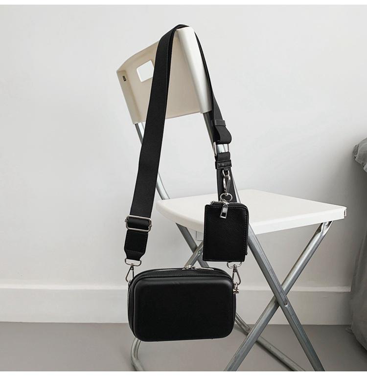 Men's Japanese Style Two-in-One Crossbody and Waist Bag - Functional and Trendy Square Design