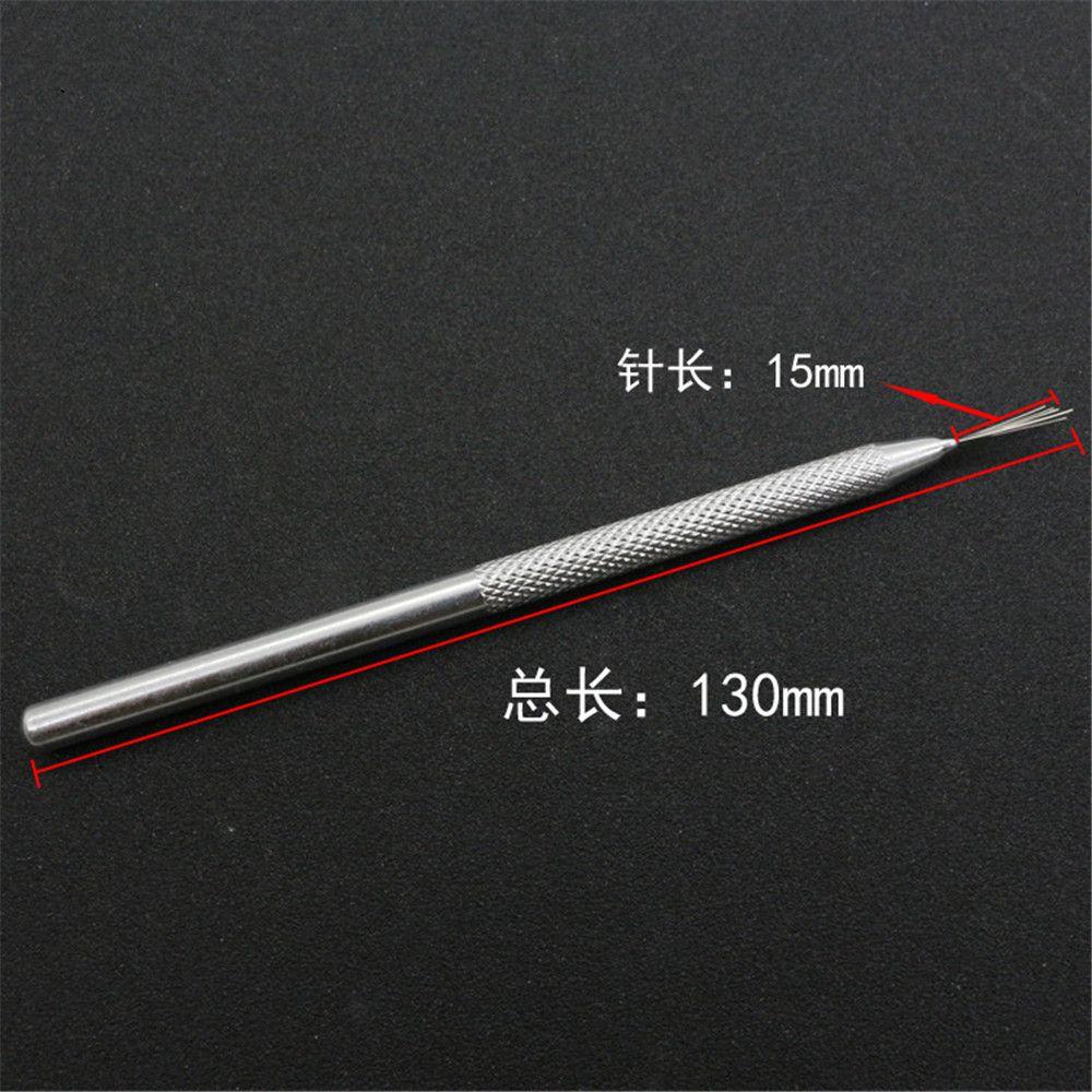 1/2/3pcs Handmade Modeling Clay Pottery Texture Brush 7 Pins Sculpting Ceramics Tool