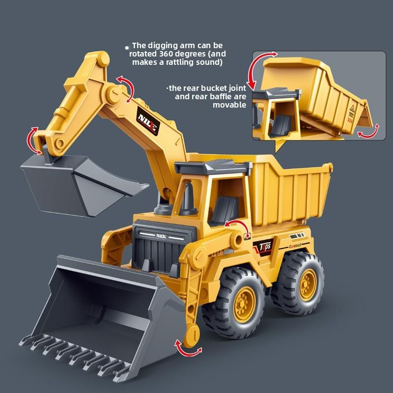 Large Inertia Construction Truck Toy For Kids With Movable Parts And Realistic Design