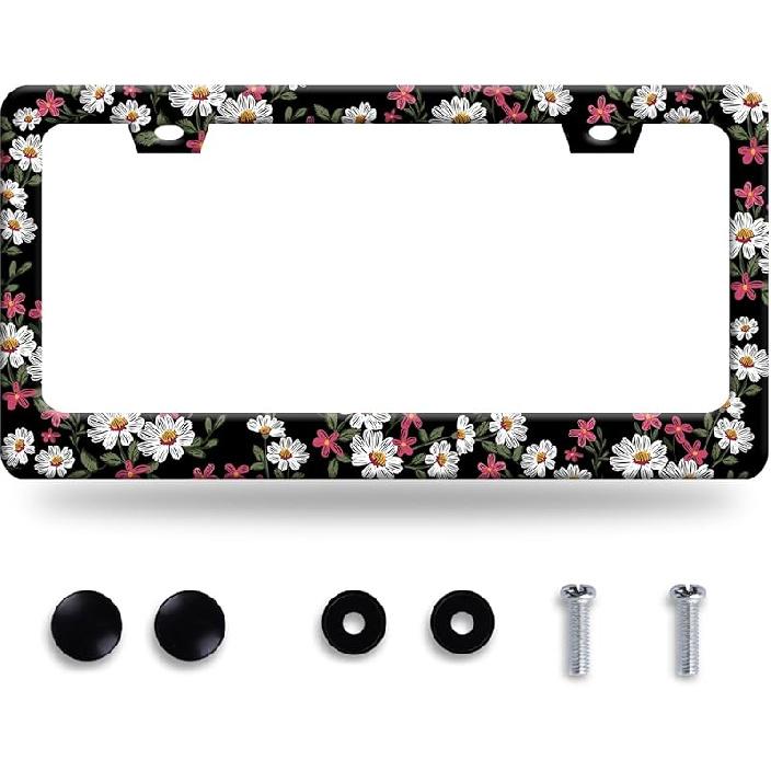 I Hope Something Good Happens To You Today License Plate Frame Funny Text License Plate Frames Stainless Steel Accessories Cars Decor With 2 Holes