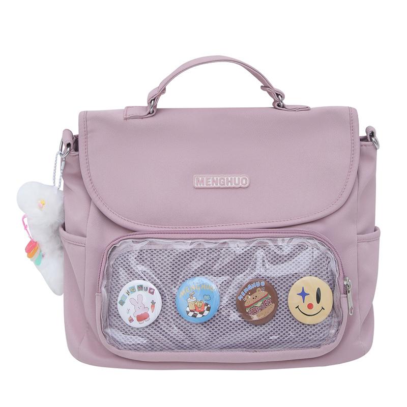 Сумка на плечо в студенческом стиле — фото 23