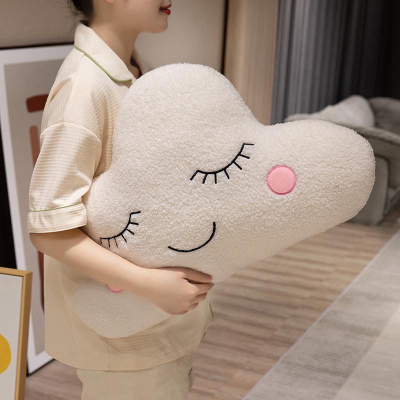 Plush Pillow Throw Toy Doughnut Cloud Moon Five Pointed Star Cushion Sofa