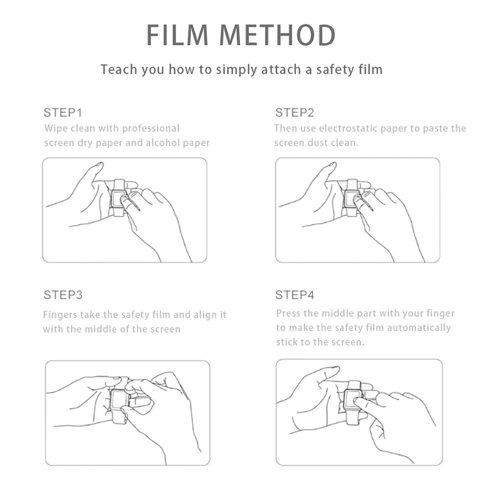 Soft Glass For Apple Watch series 8 7 45mm 41mm iWatch 6 4 3 se 44mm 40mm 42mm 38mm 9D HD Full Film Apple watch Screen Protector
