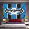 Grêmio Logo with Blue Stripes Pattern Wall Hanging Tapestry Decorative Tapestry Home Decor for Bedroom and Living Room