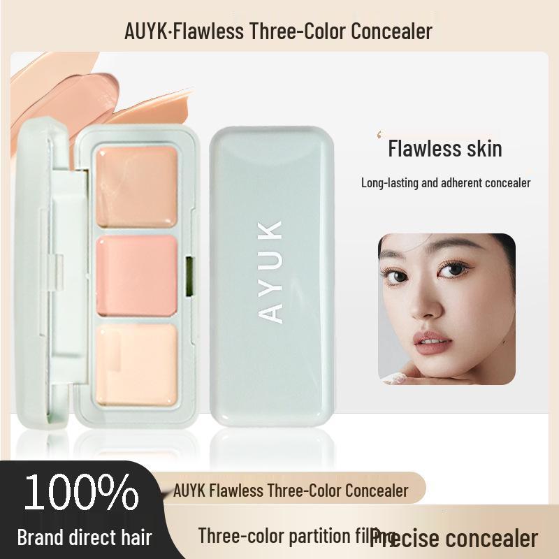 Tri-Tone Concealer Palette for Dark Circles, Spots, and Contouring