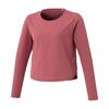 Soft Dry Cropped Mauve 32MAC875 Women's T-Shirt (Long Sleeve), Moisture-Wicking, Quick-Drying, Pink,