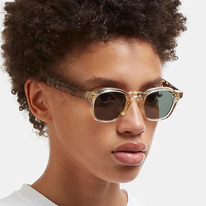 High Quality Retro Timeless High End Designer Style Riveted Square Shaped Female For Both Male Sun Glasses Tortoiseshell