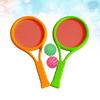 Badminton Rackets Balls Set Compact Lightweight Sturdy Handle Elastic Net Outdoor Indoor Sports Game for Kids Boys Girls