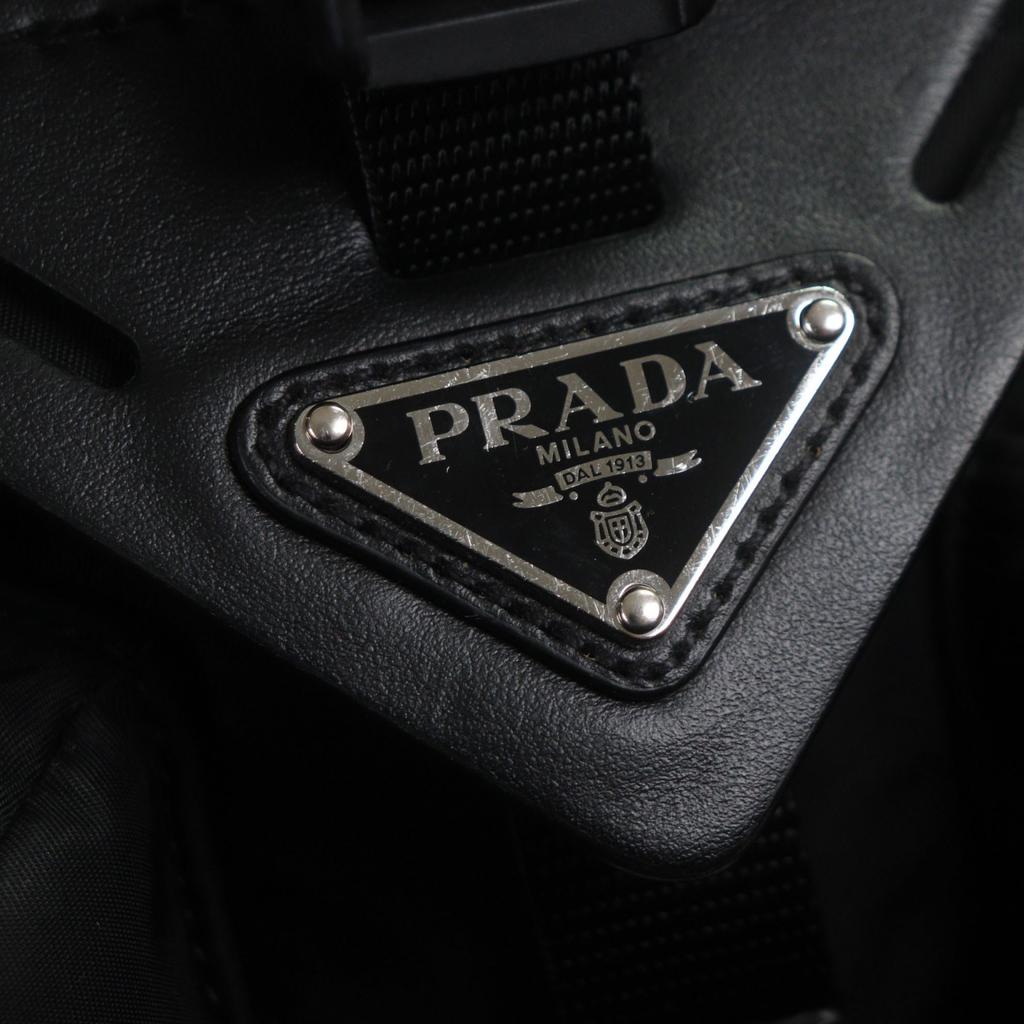 Very Good PRADA Shoulder Bag black Nylon mens 2VD062 Used