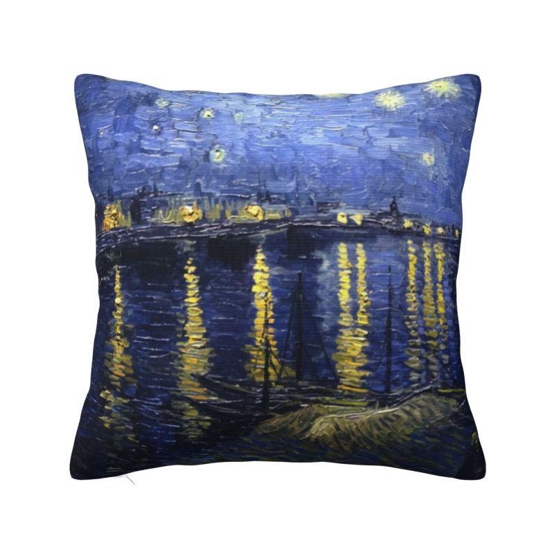 Nordic Vincent Van Gogh Twelve Sunflowers In A Vase Mask Cushion Cover Soft Art Flowers Painting Throw Pillow Case Home Decor