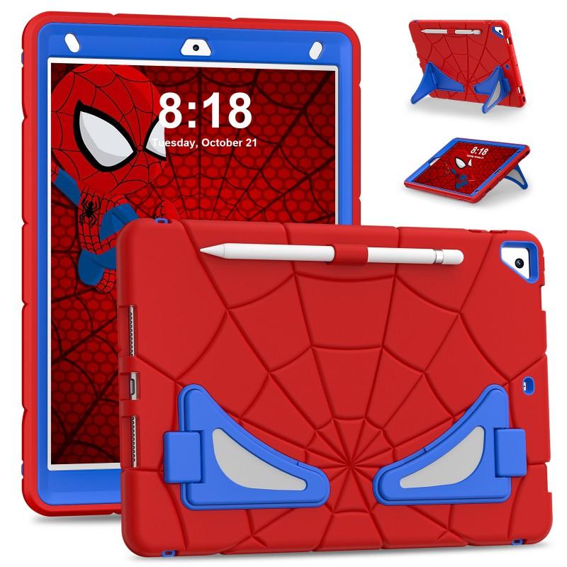 Spider-Man Shockproof Full Cover Case IPad 9th Gen 10.2 Inch Air 4 10.9 Kids Drop Protection Silicone