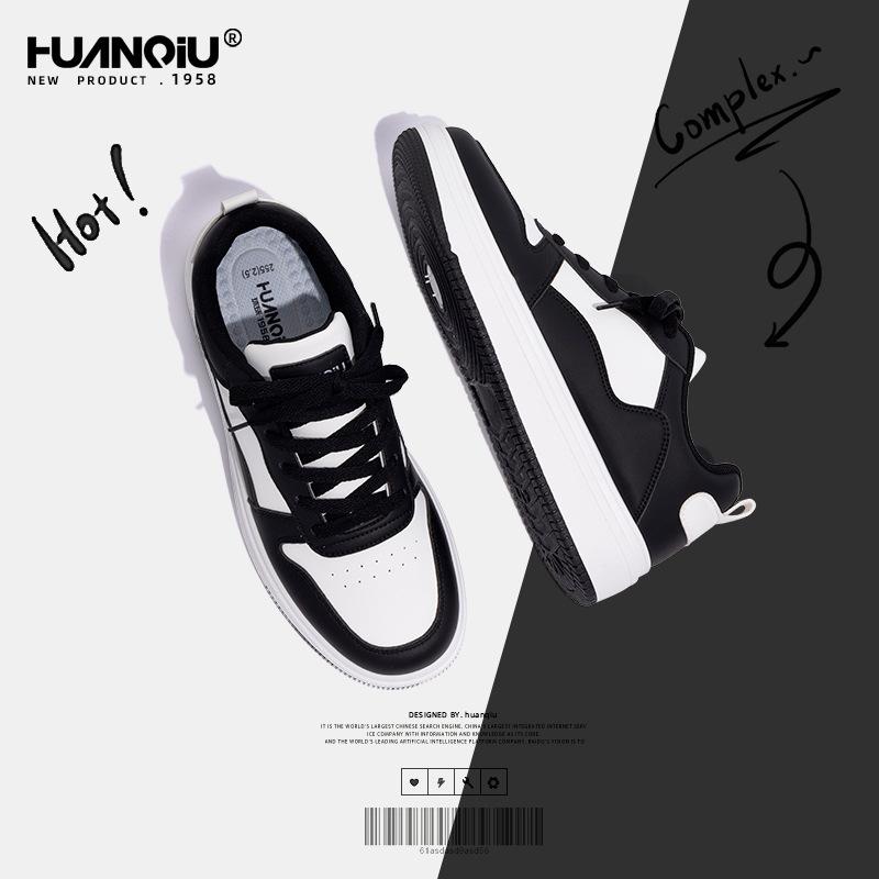 Globale Herrenschuhe mit Plateausohle, vielseitige kleine weiße Schuhe für Herren, ZHQ-HY739, Frühling Damen-Schuhe, trendige Studenten-Freizeit-Board-Schuhe