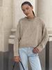 Round Neck Casual Loose Women Sweater 2026 Autumn Winter Pullover Short Sweaters Solid Color Basic Tops Fashion Simple Long Sleeve Elegant Clothing