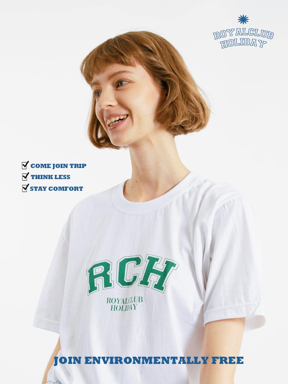 Royal Club Holiday Rch Big Logo Short Sleeve T-Shirt White White/M