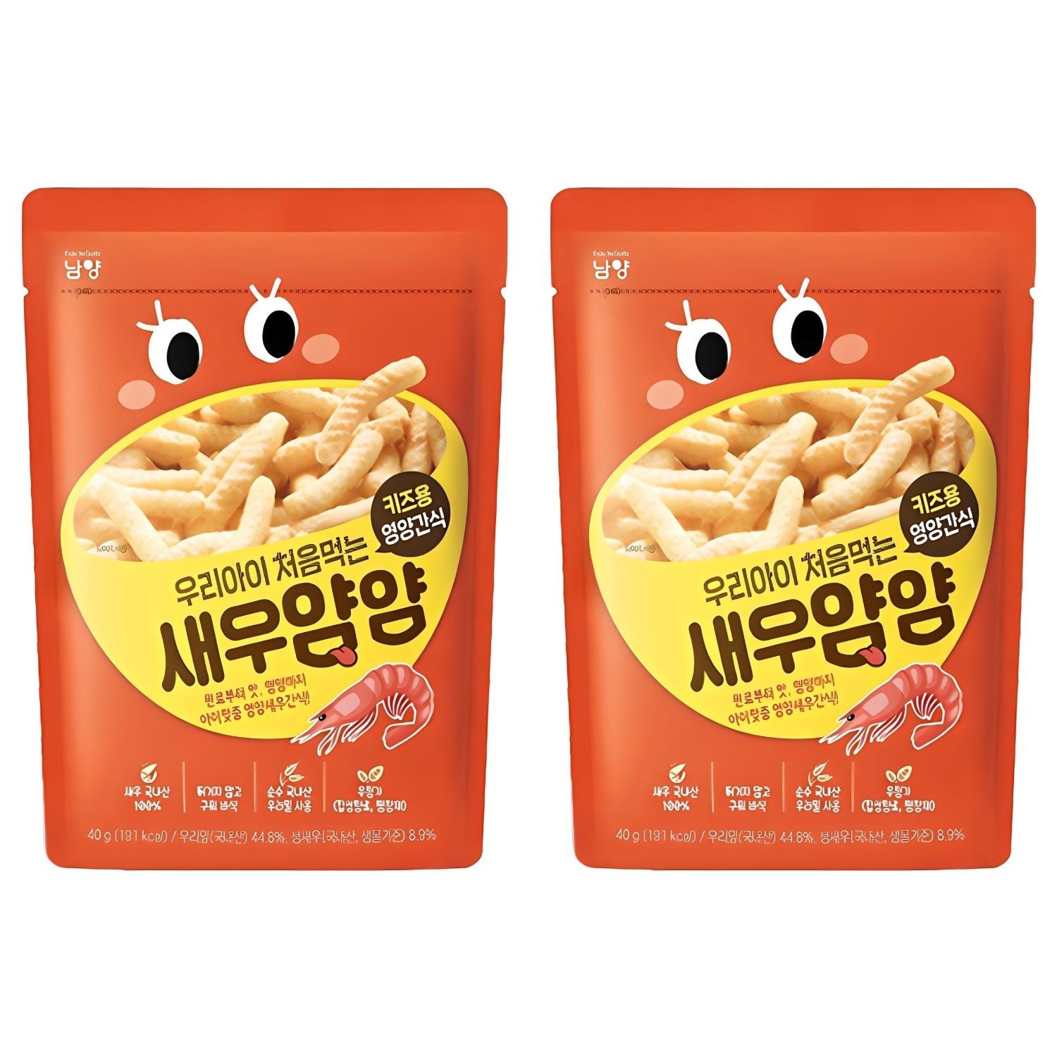 Namyang My Child s First Yum Yum Snack Soft Puffed Finger Food 40g 2 Packs