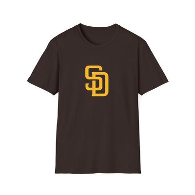 San Diego Padres Unisex T-Shirt, Braunes SD Fan-Bekleidungs-T-Shirt