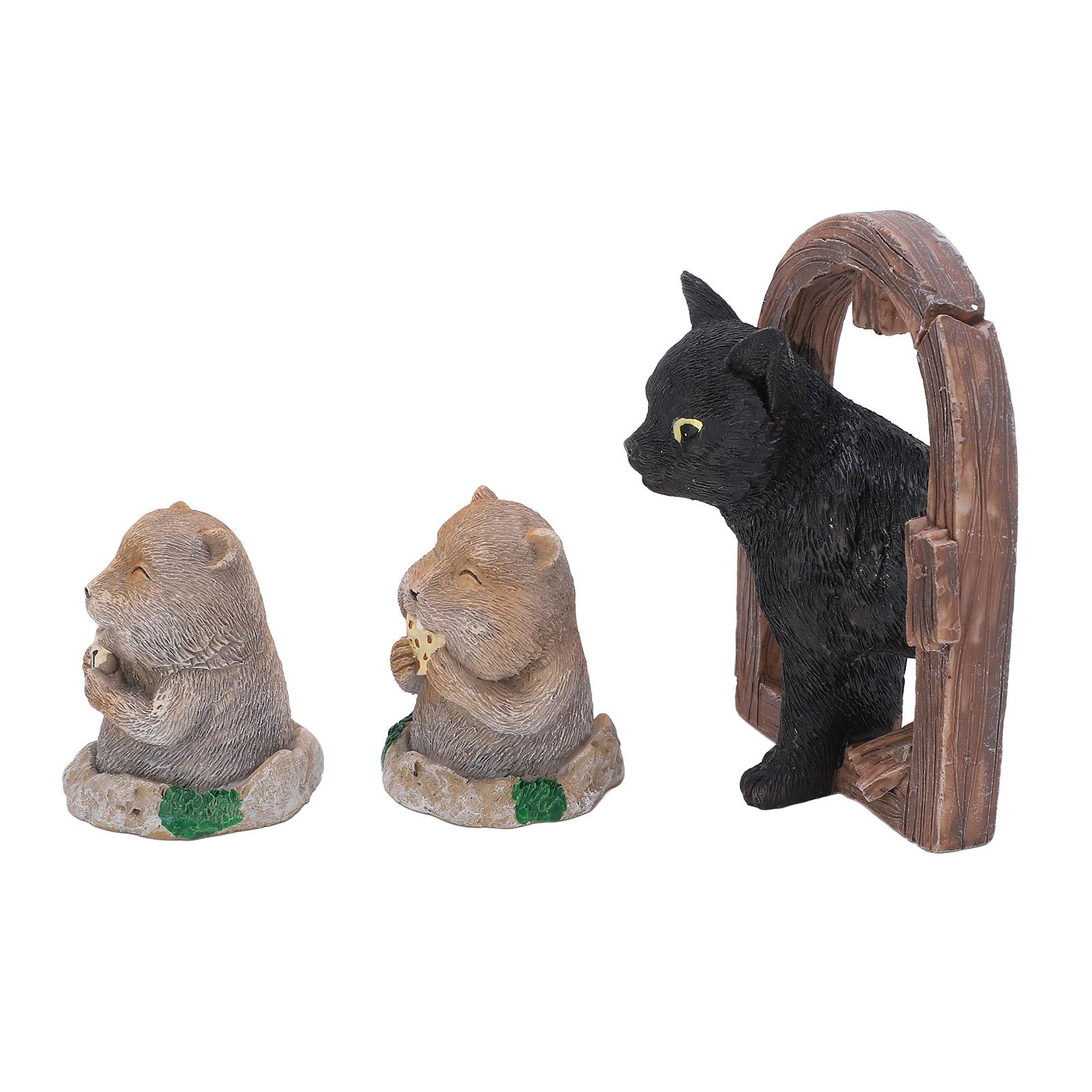 

3 шт. украшения суслик смола имитация животного кот суслик садовая скульптура украшение
