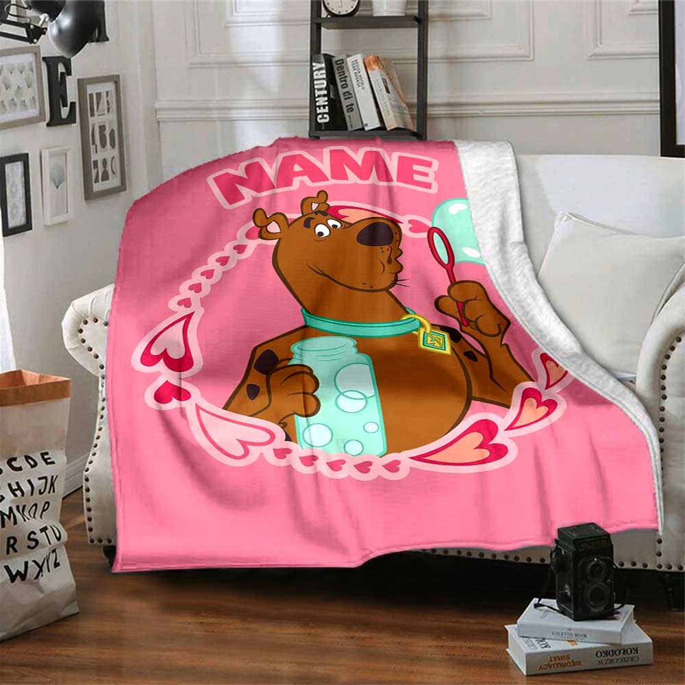 Warner (5) Customize Your Name Blanket Throw Personalized Blanket Ultra-Soft Throw For Sofa Bed Livingroom Chair All-Season Use