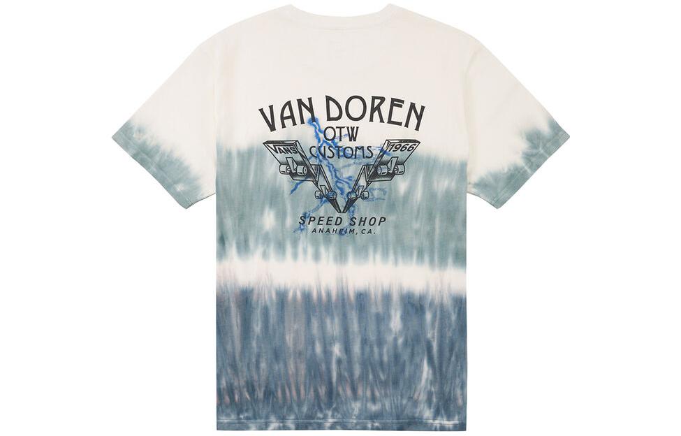 Vans T Shirts Men's Blue Crew Neck Moderate Straight Fit VN00093BJCN