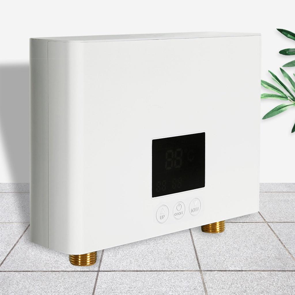 5500W Instant Constant Temperature Electric Water Heater Tankless Quick Hot Shower Bathing Machine for Home Kitchen White/ Black/golden 110V
