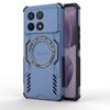 For POCO F6 Pro Mecha Heat Dissipation Four Corners Air Cushion Anti-Drop Powerful Magnetic Non-Charging Phone Case
