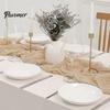 Heat Resistant Table Runner Wrinkled Cloth Decorative Tulle Tablecloth Wedding Reception Party Home Restaurant Decoration