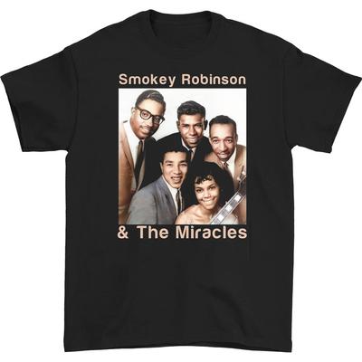 Smokey Robinson The Miracles T-shirt Black Unisex All Sizes Unisex T-Shirt