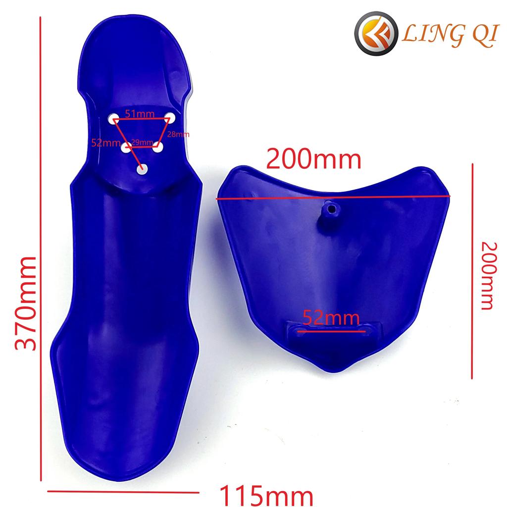 TTR50 Plastic Front Number Plate Fender For TTR 50 Pit Dirt Bike Motorcross 6 Color Motorcycle Accessories Off-Road Off Road