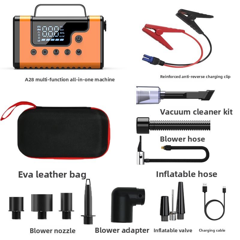 37000mwh Car Jump Starter with Air Compressor 150psi Portable Tire Inflator 8in1 Multi-function  Jump Starter Power Bank Supply 3000A-Ordinary