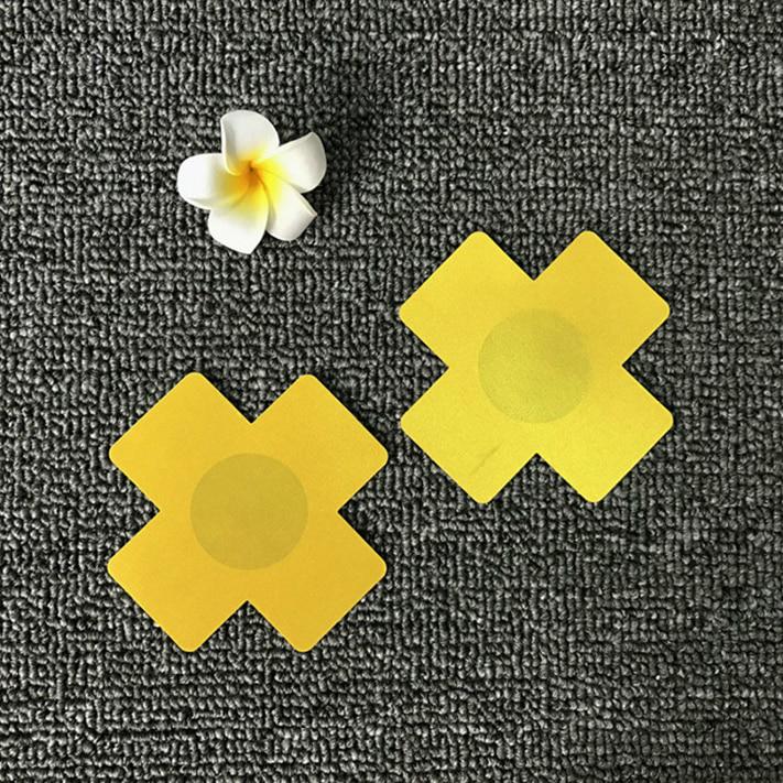 1Pair Women Bra Sexy Adhesive Nipple Covers Petals Breast Sticker Cross Shape Pasties Disposable