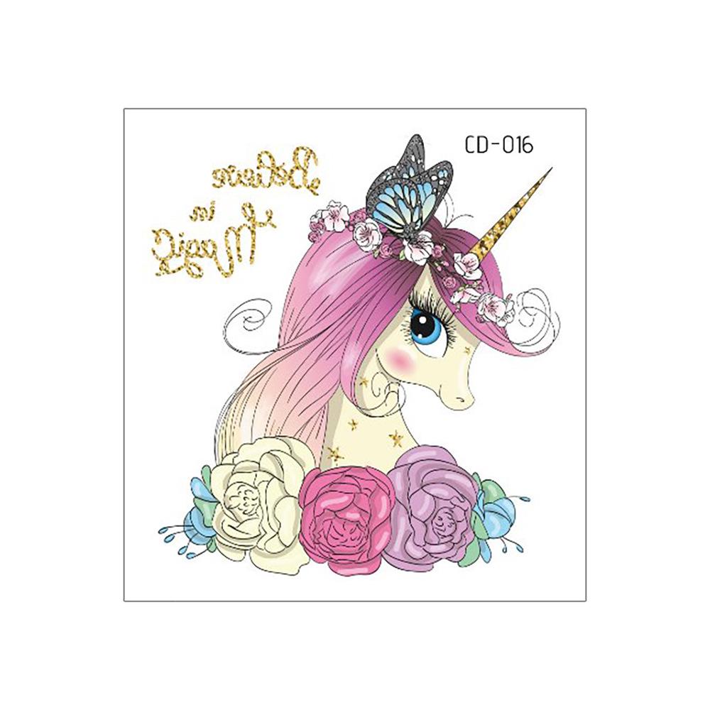 Waterproof Temporary Tattoos for Kids - Flamingo & Unicorn Designs