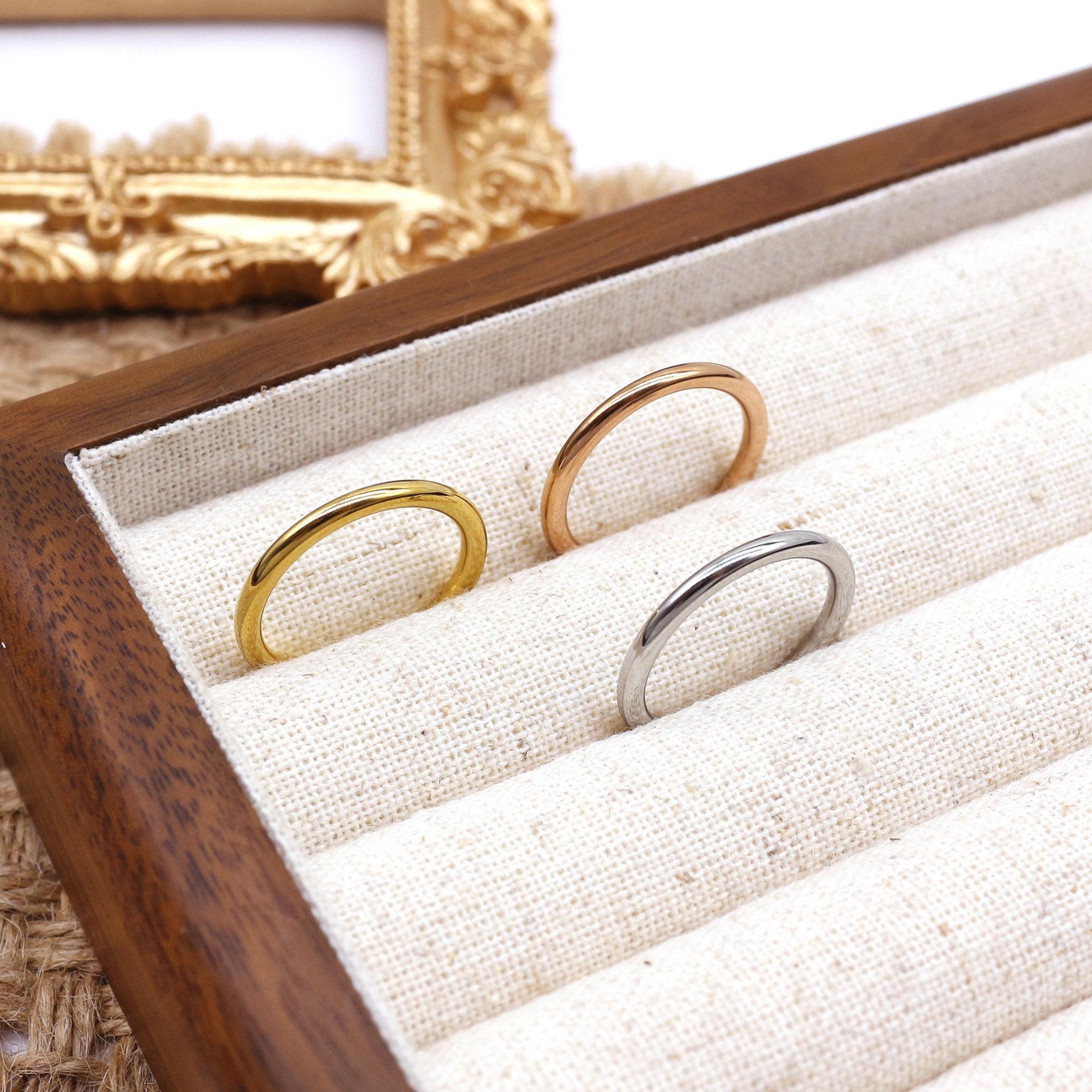 Минималистичное кольцо-штабель из трех цветов – Элегантное, Универсальное, Тонкие ободки для женщин