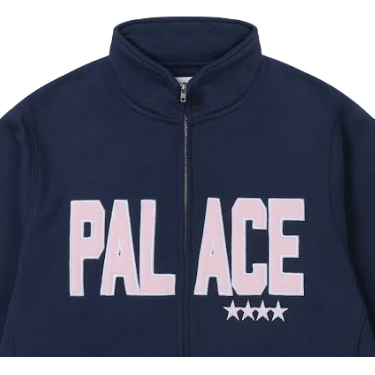Palace Sporty Zip Funnel Navy Unisex Tops Blue P30CS251