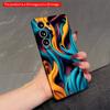 2DFlat Samsung Phone Case Vibrant Fluid Waves Phone Case Applicable To Galaxy S23 S24 S25ULTRA S26 A12 A14 A15 A16 A54 A55