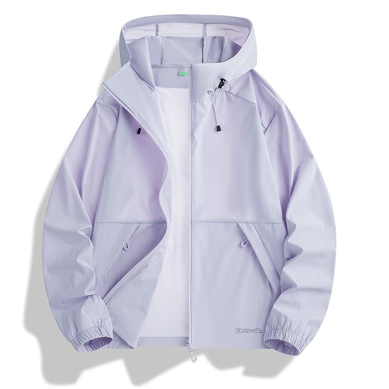 UPF80 + Ice Silk Sunscreen Clothing Men's and Women's Summer New Light and Thin Jacket Outdoor Fishing Hooded Sunscreen Clothing