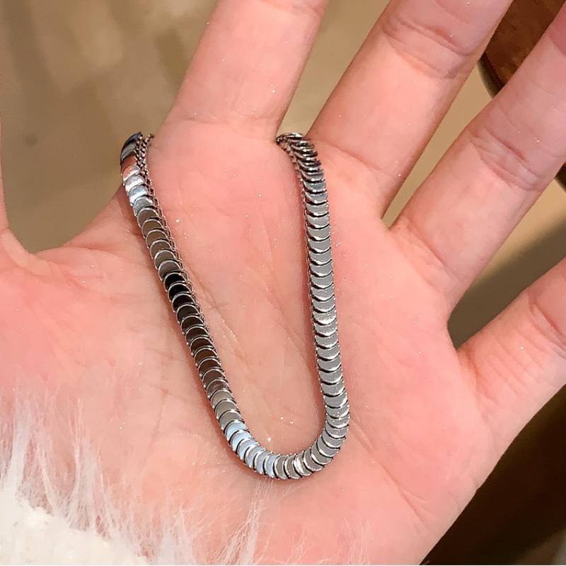 

Stainless Steel Gold Plated Geometric Round Stacked Bracelet For Women Men Fashion Simple Luxury Waterproof Daily Wear Jewelry