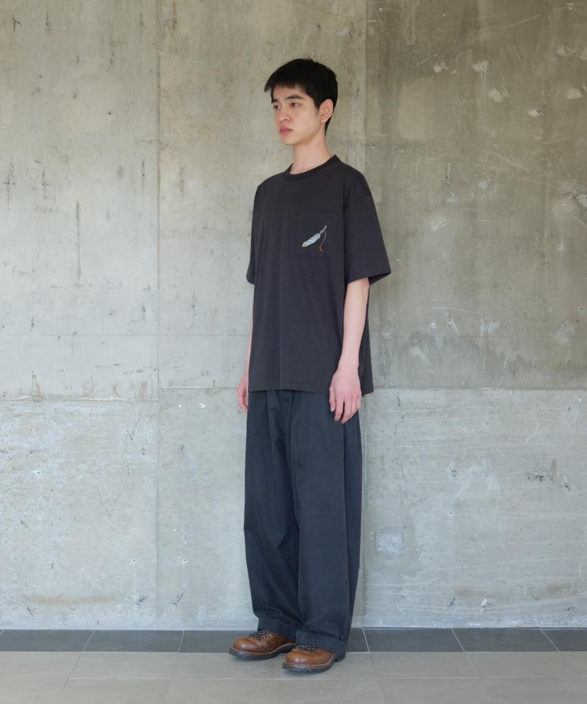 Holliseon Lawrence Short Embroidery T-Shirt Black