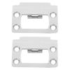 1Set Universal Stainless Steel Door Strike Plate Reinforcement Latch Protector for Interior Exterior Doors Security Upgrade