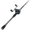 Angelrollen-Ruten-Kombination, 12 + 1BB Angelrolle und 1,8 m 2,1 m Carbon-Reise-Angelrute zum Barschangeln