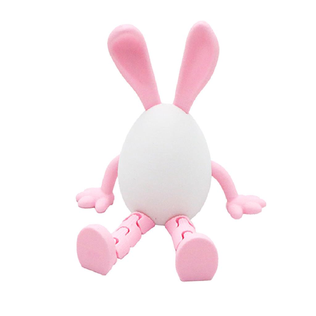 

Easter Bunny Egg 3d Printed Figurine With Modern Style For Festive Celebrations Pink