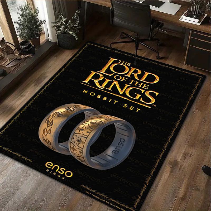 The Lord Of The Rings Carpet Office Decorative Carpet For Living Room Bedroom Door Mat Floor Rug Computer Chair Area Rug