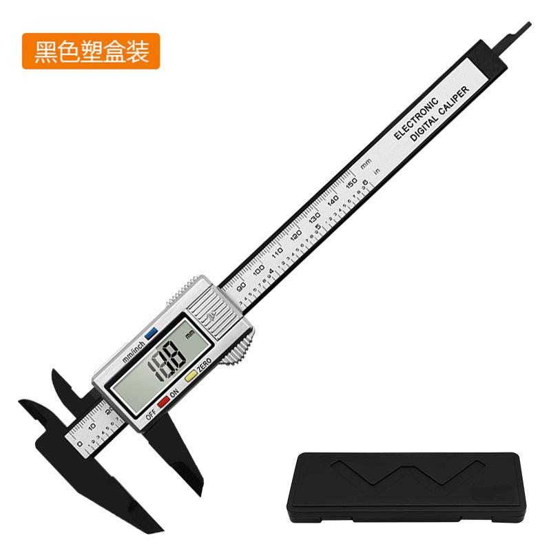 0-150MM Vernier Caliper Plastic Digital Caliper, Inch Metric Fraction Conversion, Large LCD Display Measurement Tool